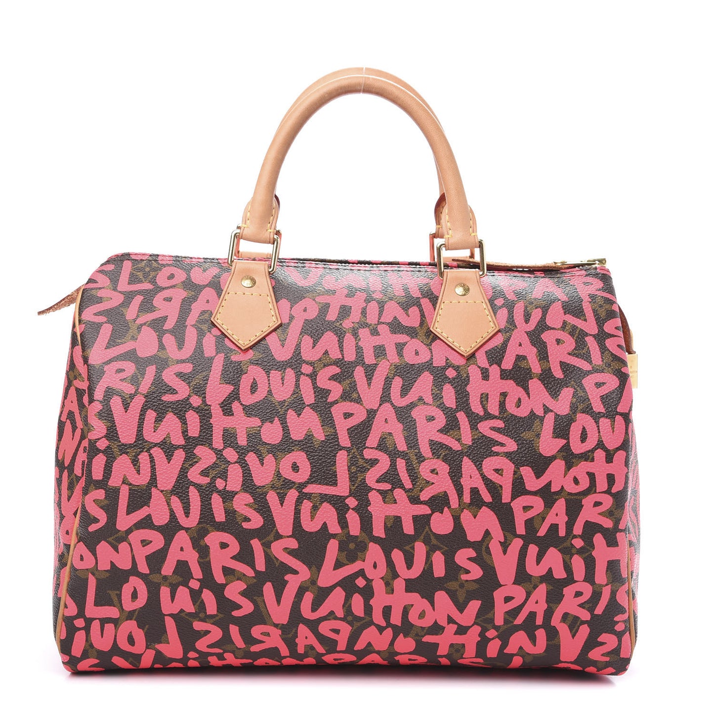 Monogram Graffiti Speedy 30 Fuchsia
