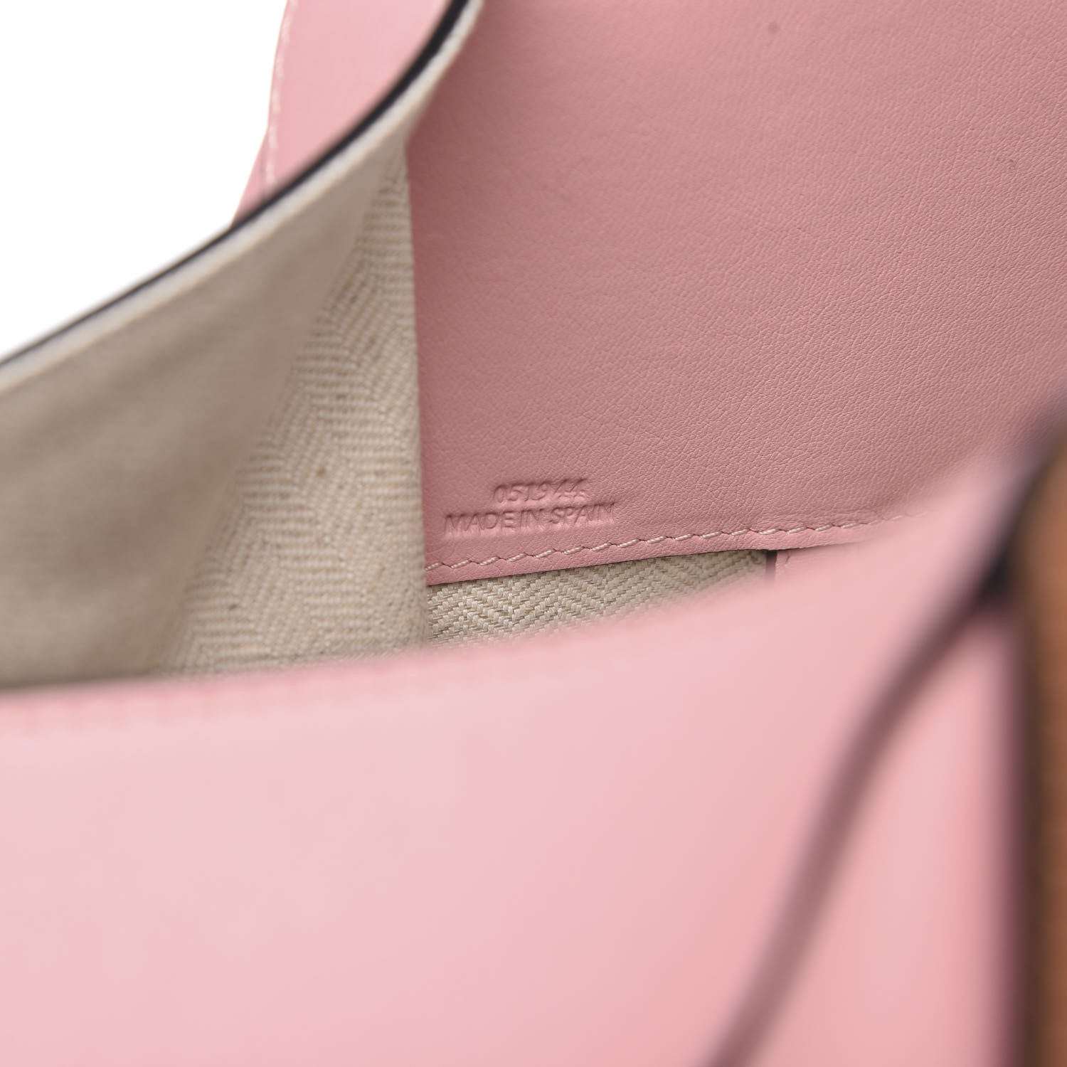 Loewe Calfskin Small Hammock Shoulder Bag Pastel Pink Tan 10 of 10