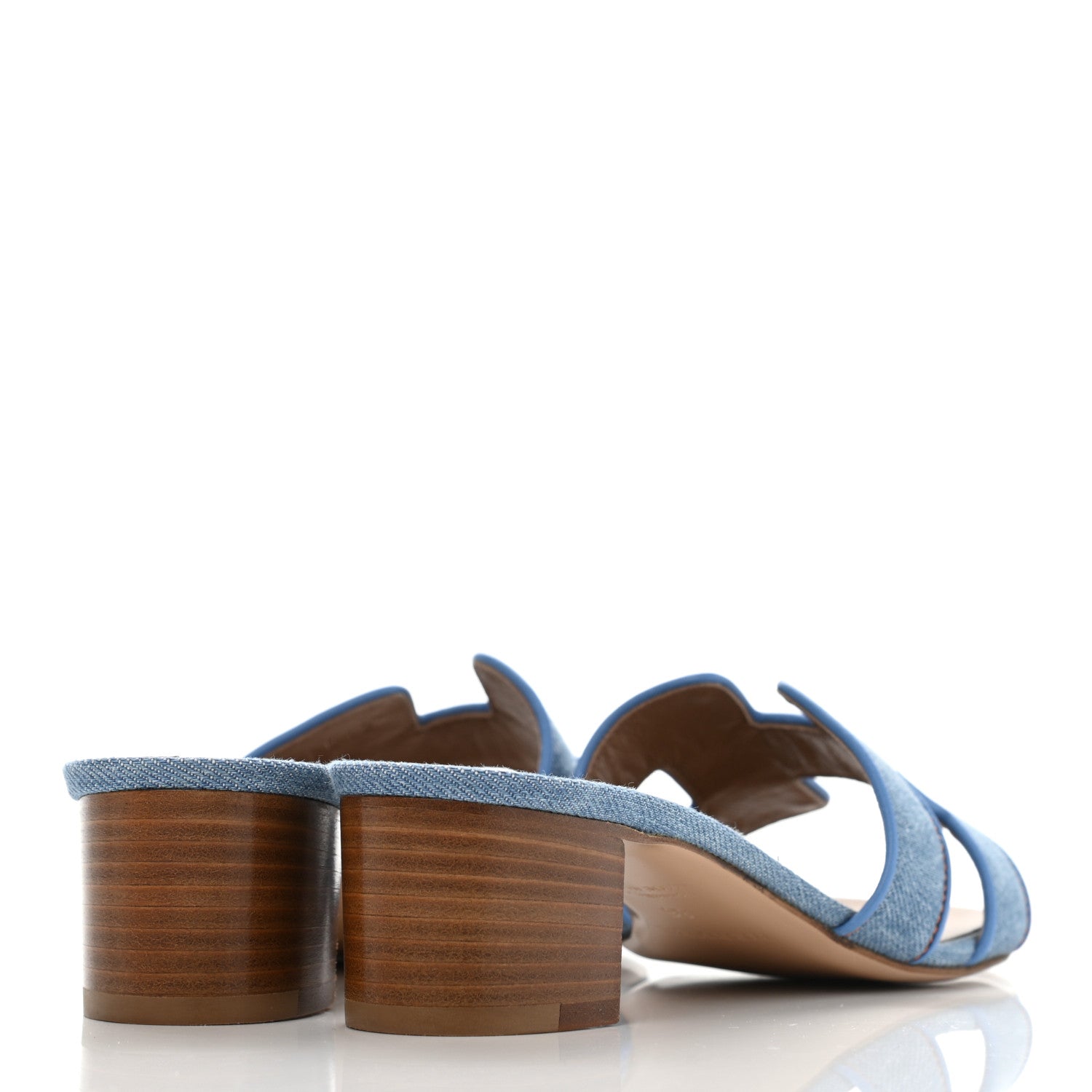 Hermes Denim Oasis Sandals 36 Bleu Clair 4 of 8