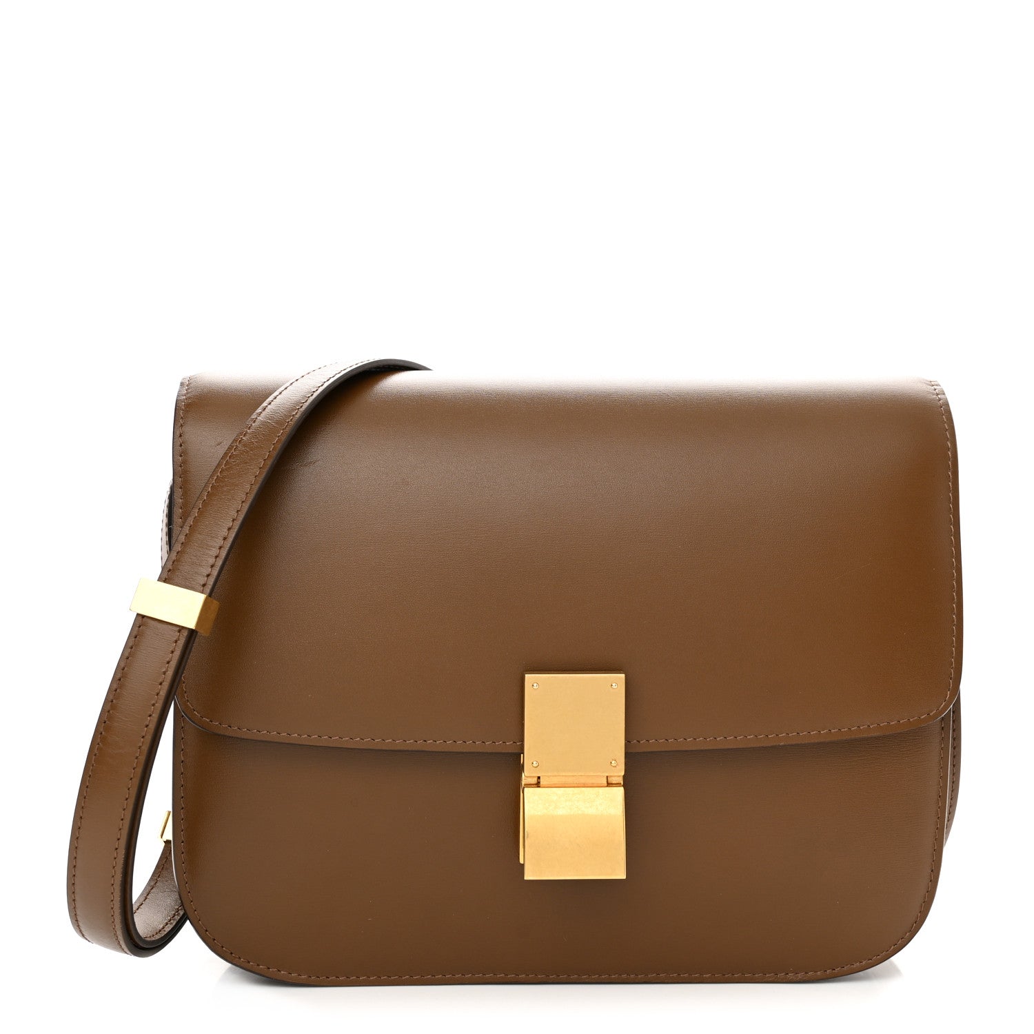 Celine Box Calfskin Medium Classic Box Flap Bag Camel 1 of 11