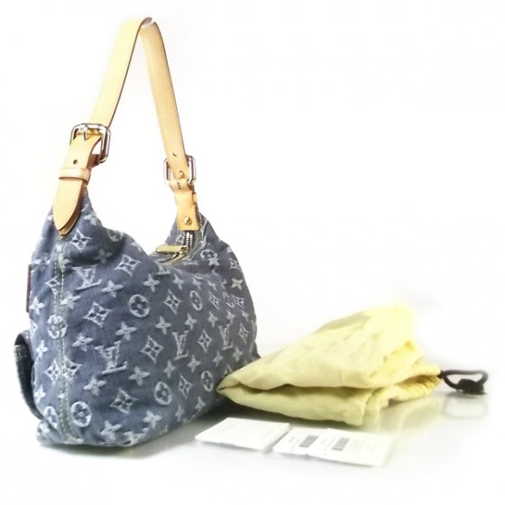 Louis Vuitton Monogram Denim Baggy PM Blue 3 of 8