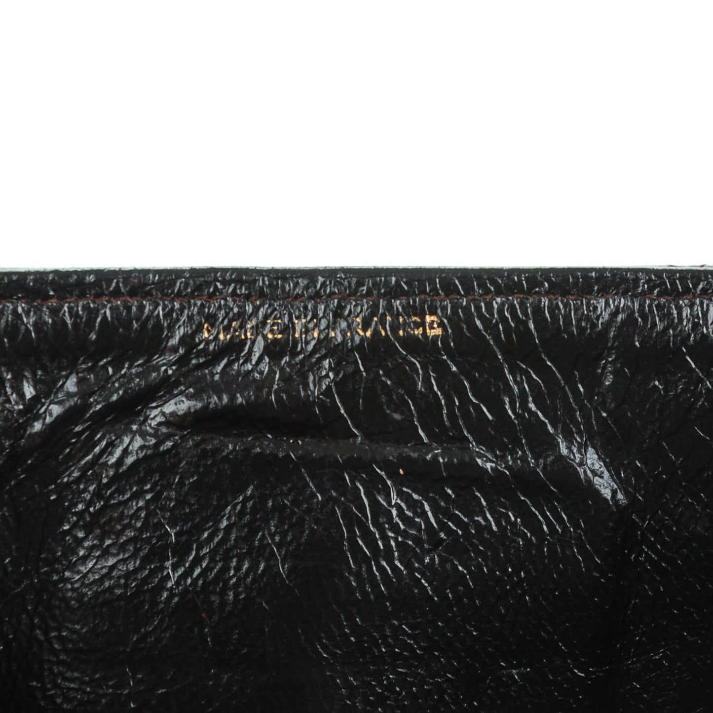 Lambskin Quilted Envelope Single Flap Brown