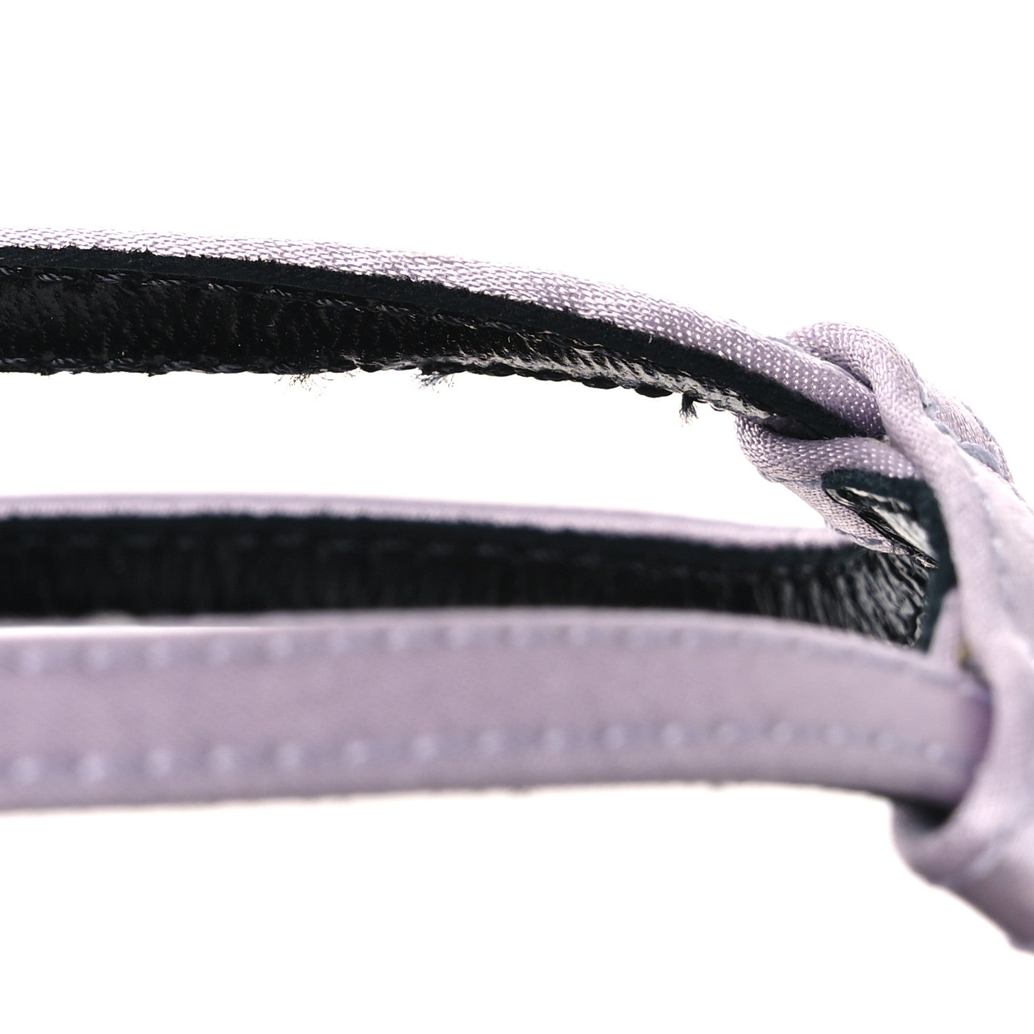 Saint Laurent Crepe Satin Baliqua 105 Ankle Strap Sandals  38.5 Poly Grey 12 of 12