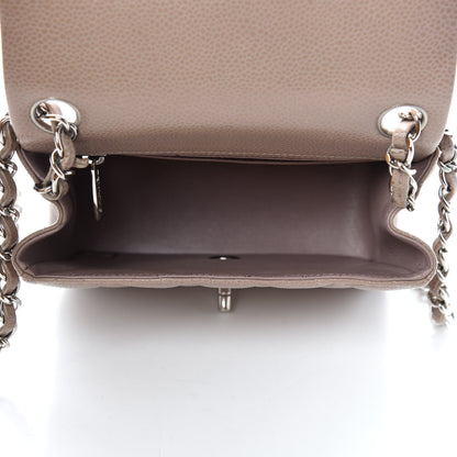 Chanel Caviar Quilted Mini Square Flap Taupe 5 of 10