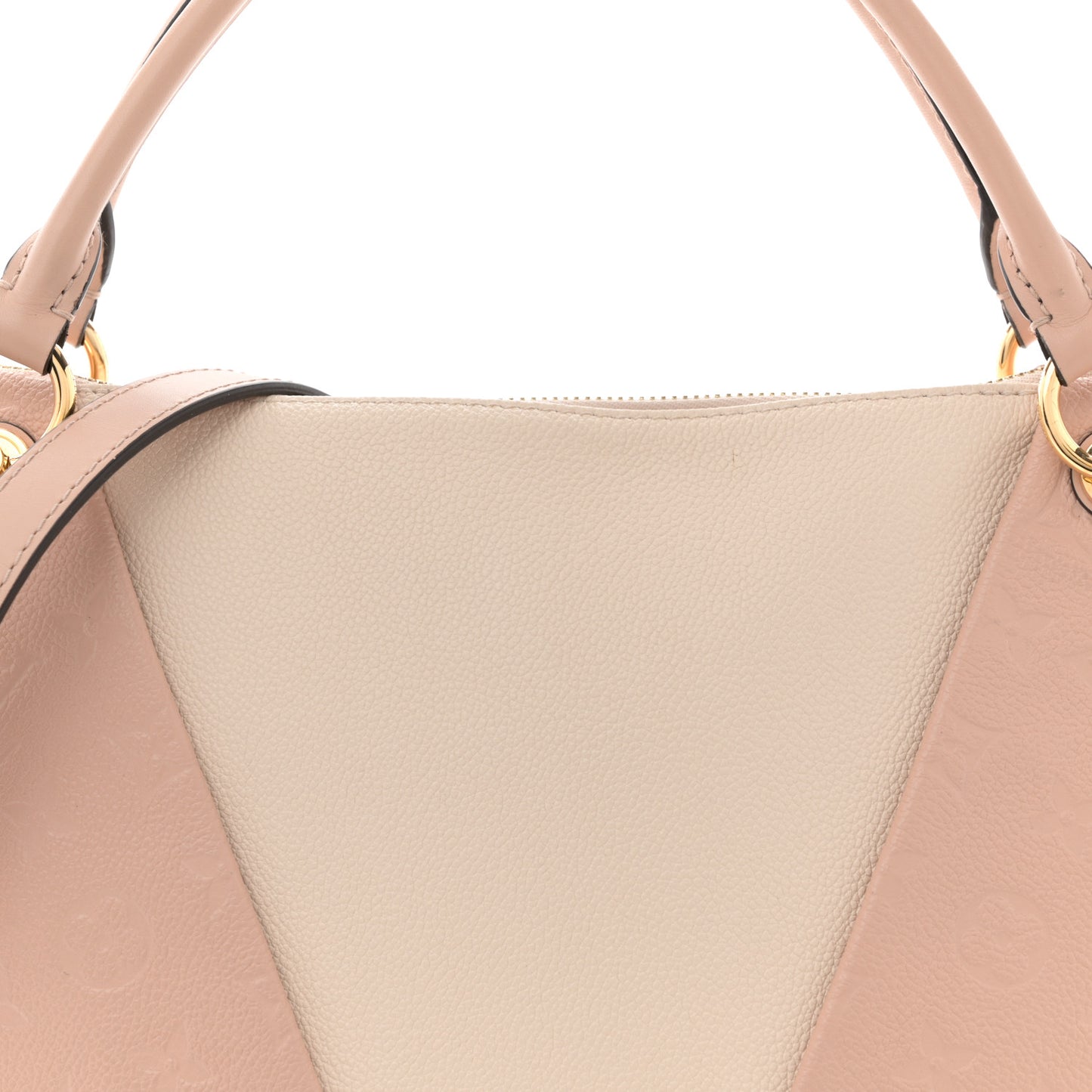 Empreinte V Tote MM Beige Rose Creme