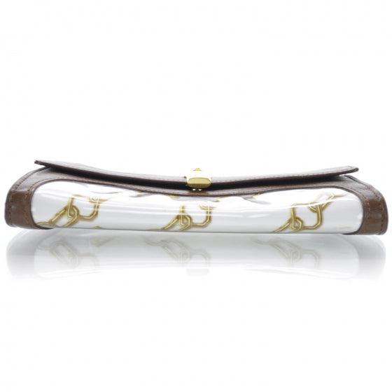 Monogram Charms Cabas Porte-Monnaie Wallet White