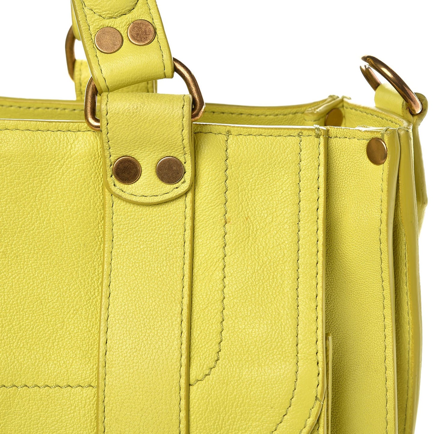 Lambskin PS1 Tote Citron