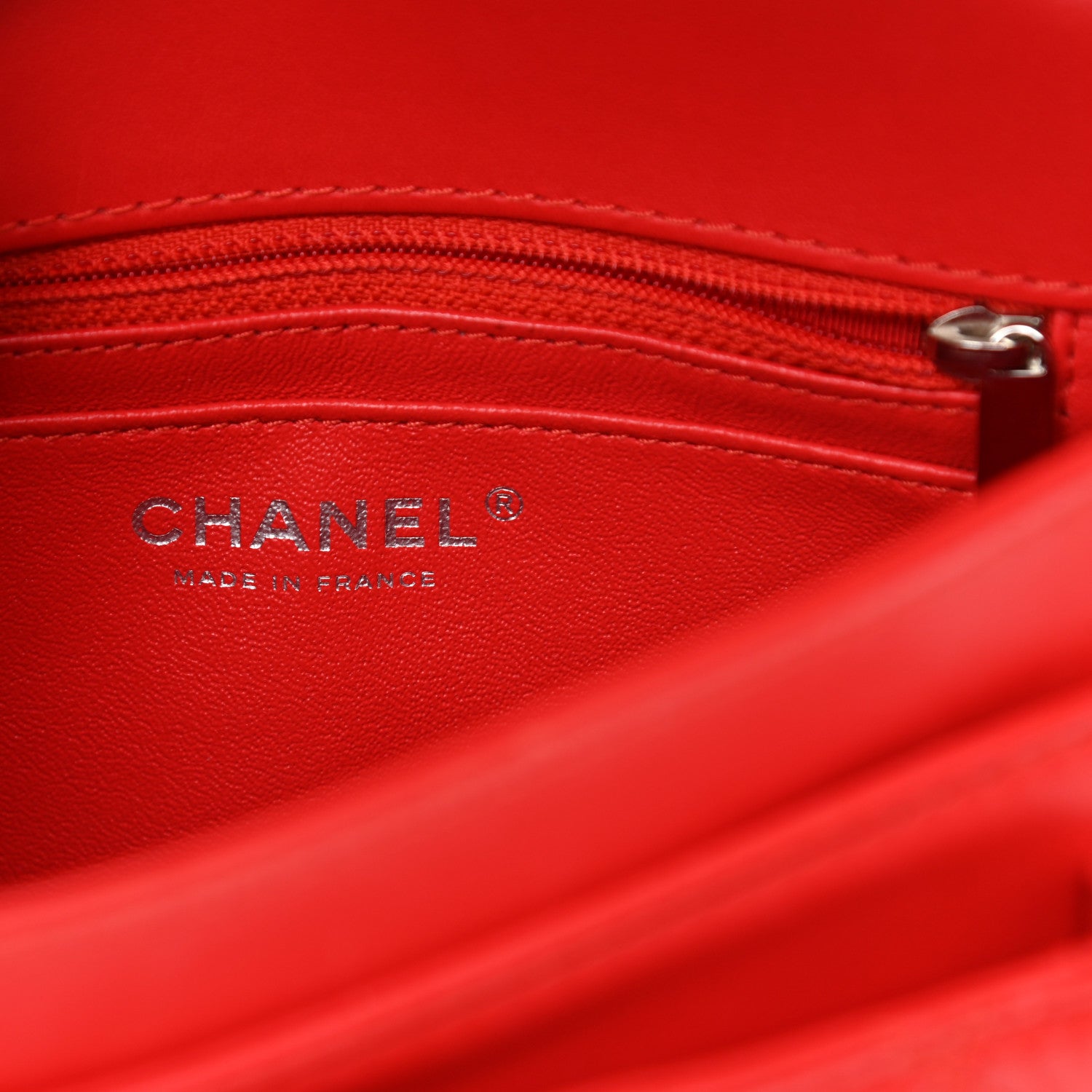 Chanel Lambskin Quilted Small Geometric Flap Red 5 of 20