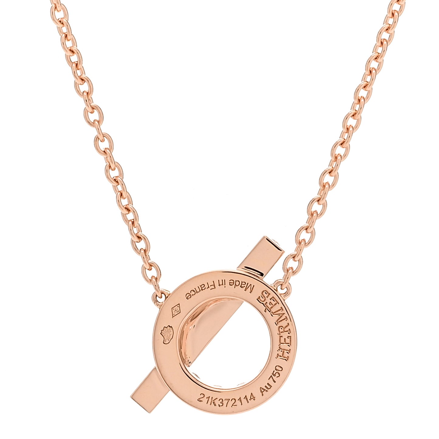 18K Rose Gold Diamond Finesse Pendant Necklace