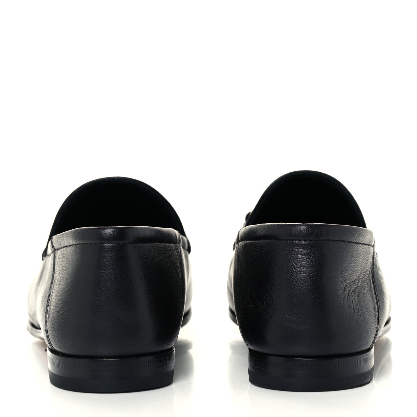 Lambskin Womens Brixton Horsebit Loafers 37 Black