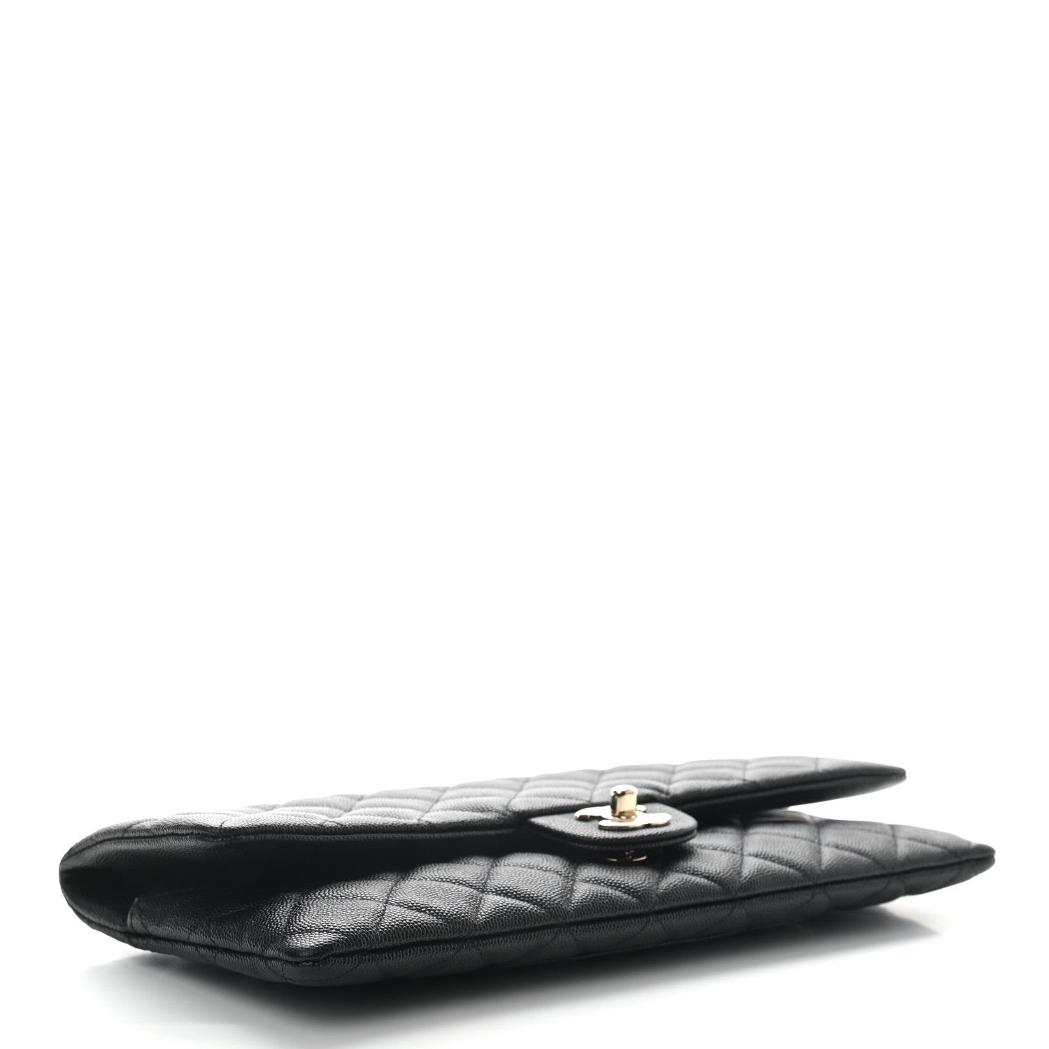 Chanel Caviar Quilted Flap Clutch Black 3 of 6