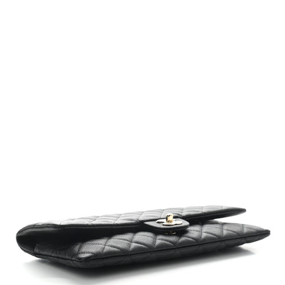 Chanel Caviar Quilted Flap Clutch Black 4 of 9