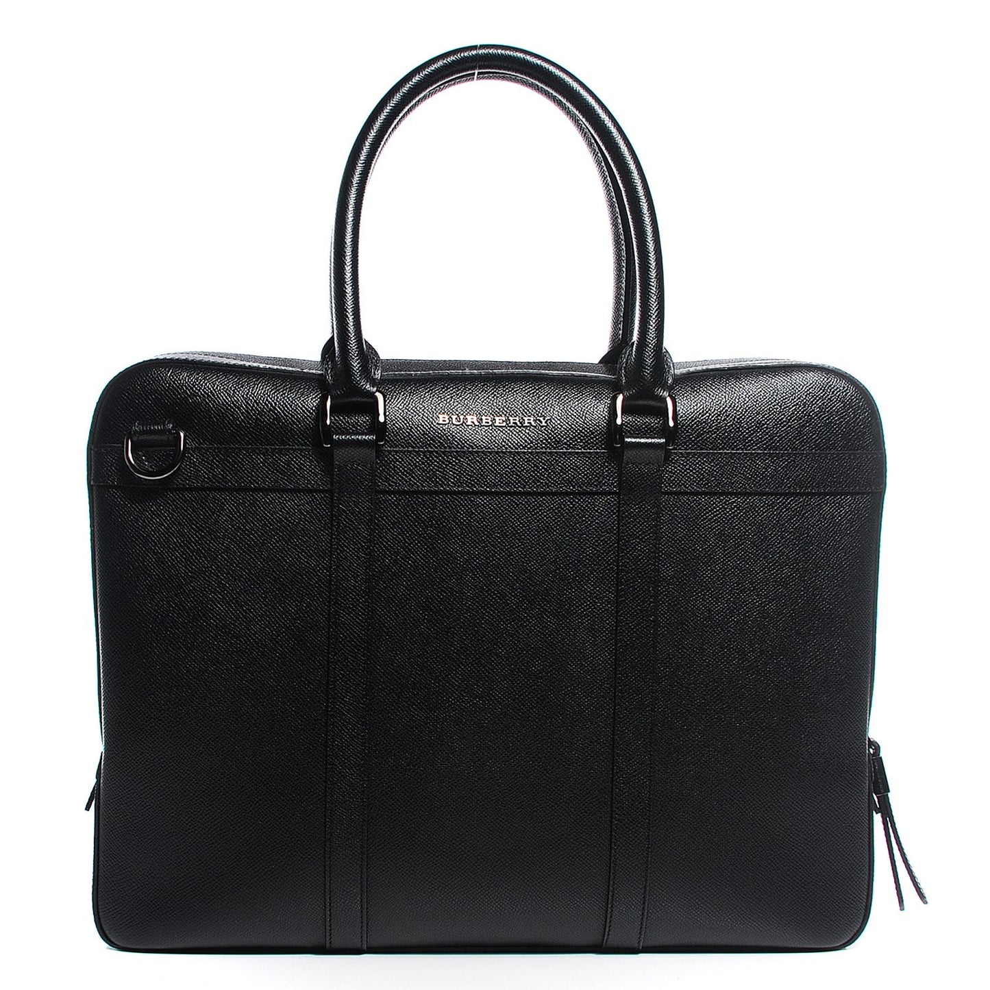 London Leather Briefcase Black