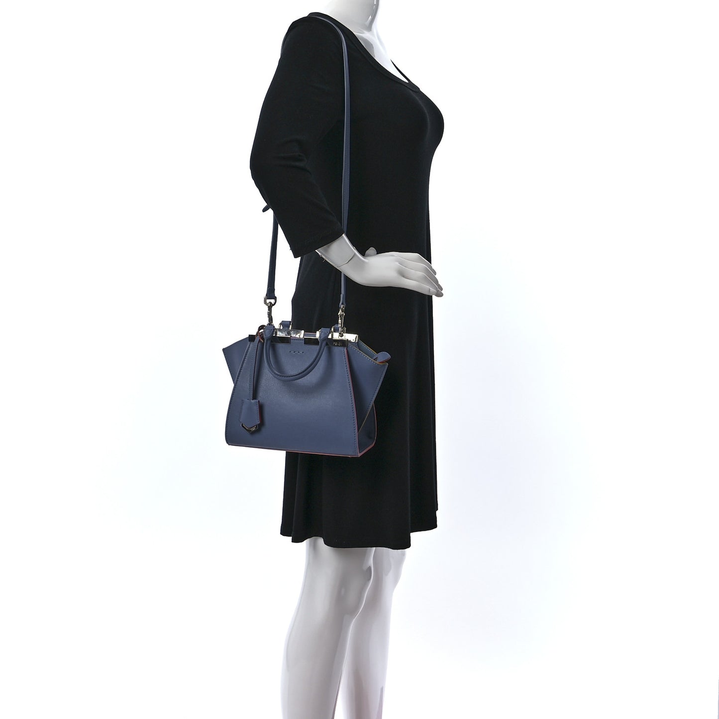 Vitello Dolce Mini 3jours Tote Blue
