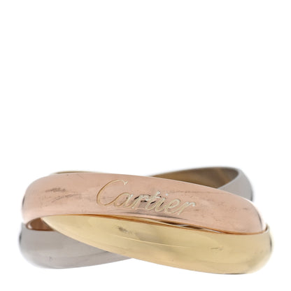 Cartier 18K Pink Yellow White Gold Classic Trinity Ring 53 6.25 1 of 4