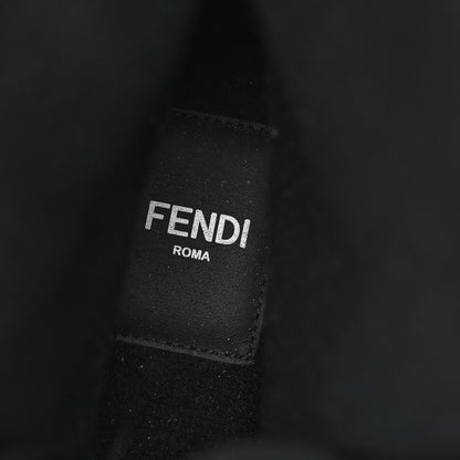Fendi Nylon Baguette Domino 50mm Biker Boots 38 Eddie Black 8 of 10
