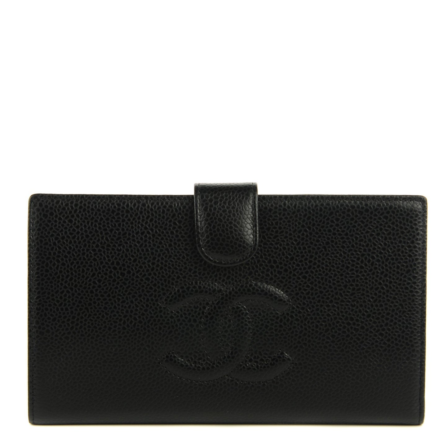 Caviar Timeless CC French Wallet Black