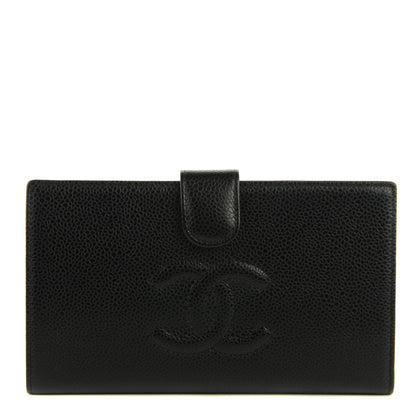Chanel Caviar Timeless CC French Wallet Black 1 of 7