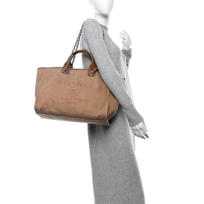 Chanel Canvas Sequin Medium Deauville Tote Ecru 2 of 14