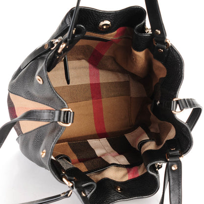 Burberry Calfskin Canvas Mega Check Small Maidstone Black 5 of 8