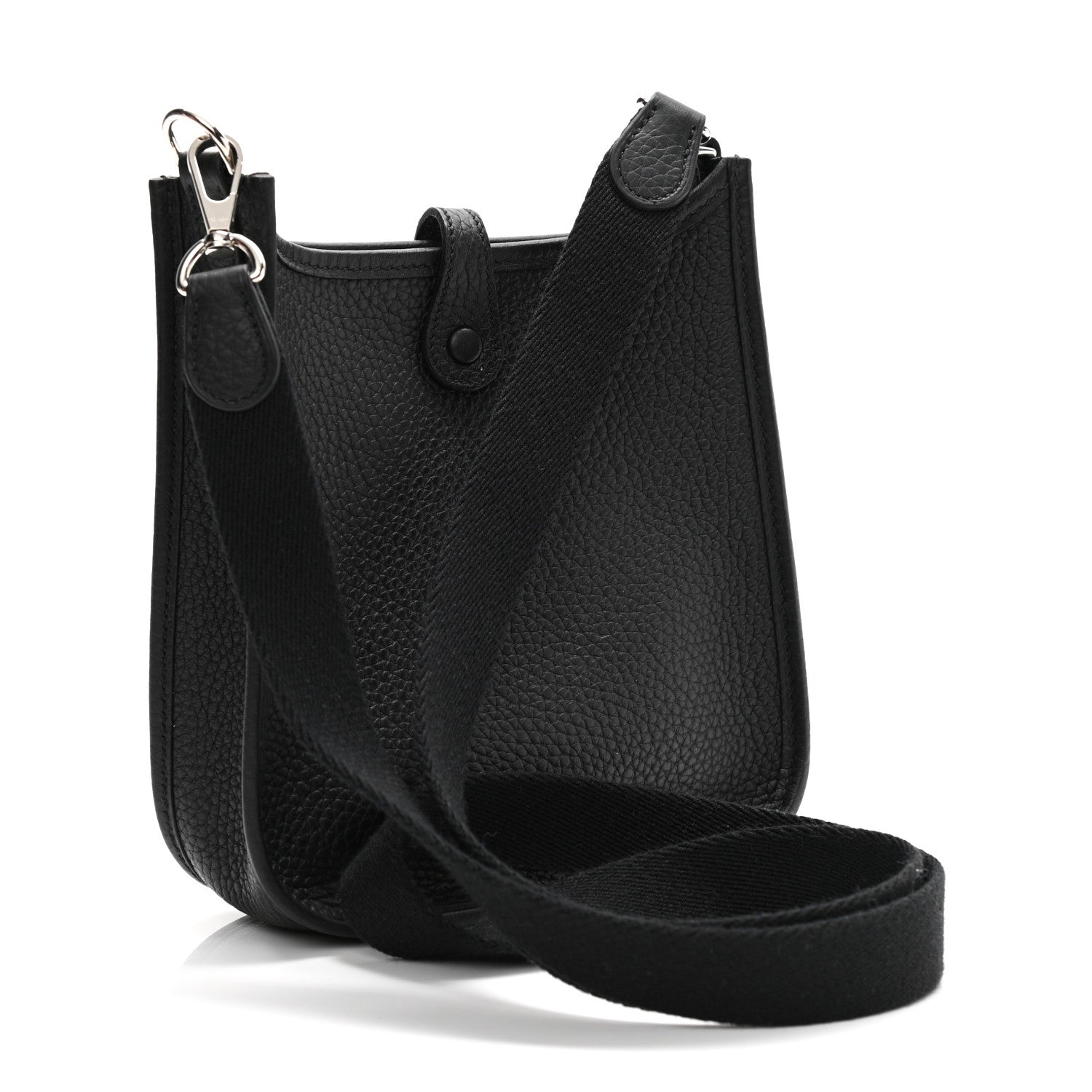 Hermes Taurillon Clemence Evelyne TPM Black 3 of 11