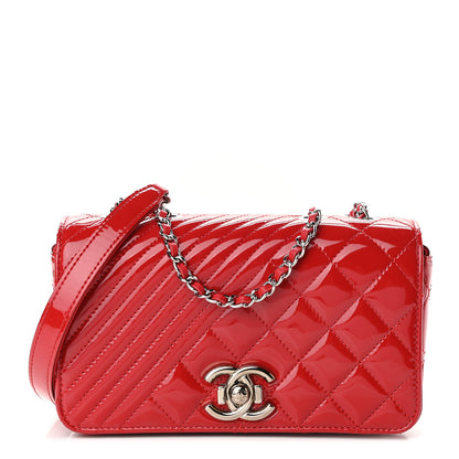 Chanel Patent Quilted Small Coco Boy Flap Red 1 of 10