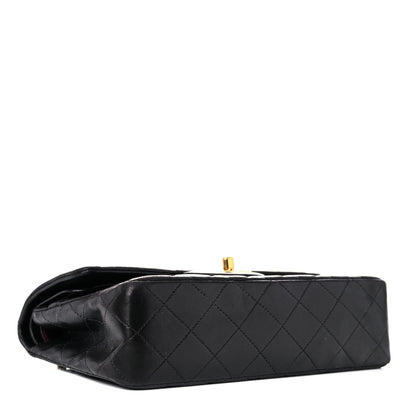 Chanel Lambskin Quilted Medium Double Flap Black 4 of 22
