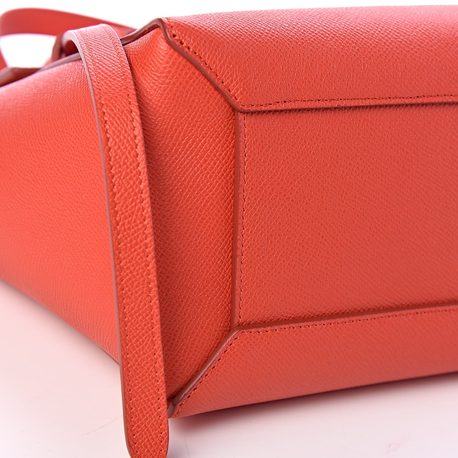 Celine Grained Calfskin Micro Belt Bag Coral 10 of 11