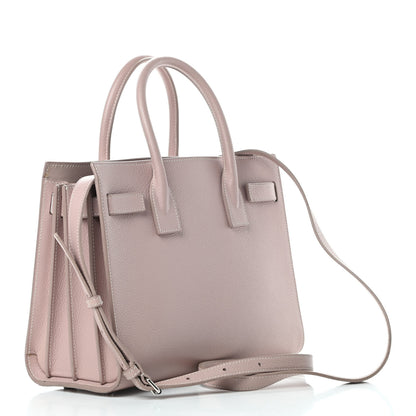 Saint Laurent Grained Calfskin Baby Sac De Jour Antique Rose 3 of 16