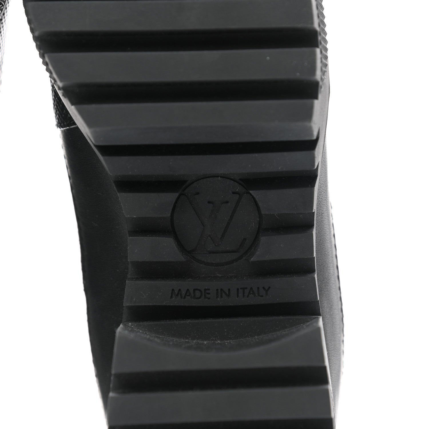 Louis Vuitton Suede Calfskin Jacquard Since 1854 Laureate Platform Desert Boots 36 Black 6 of 8