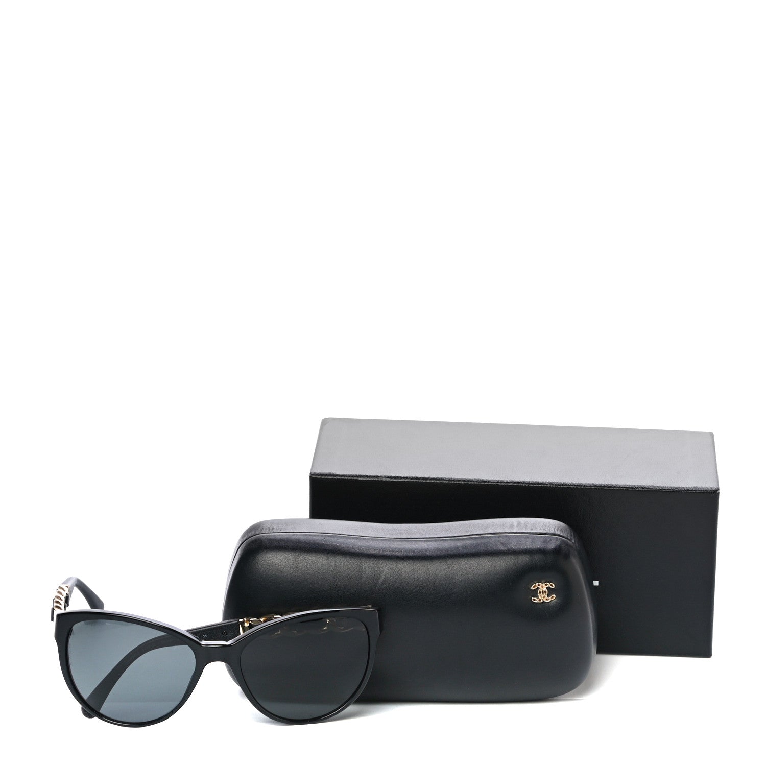 Chanel CC Chain Sunglasses 5215Q Black 8 of 8
