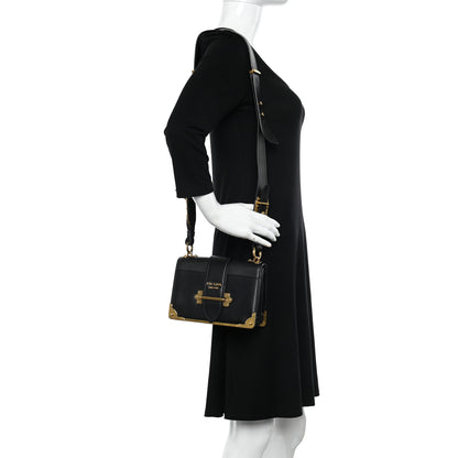 Prada City Calf Saffiano Cahier Bag Black 2 of 11