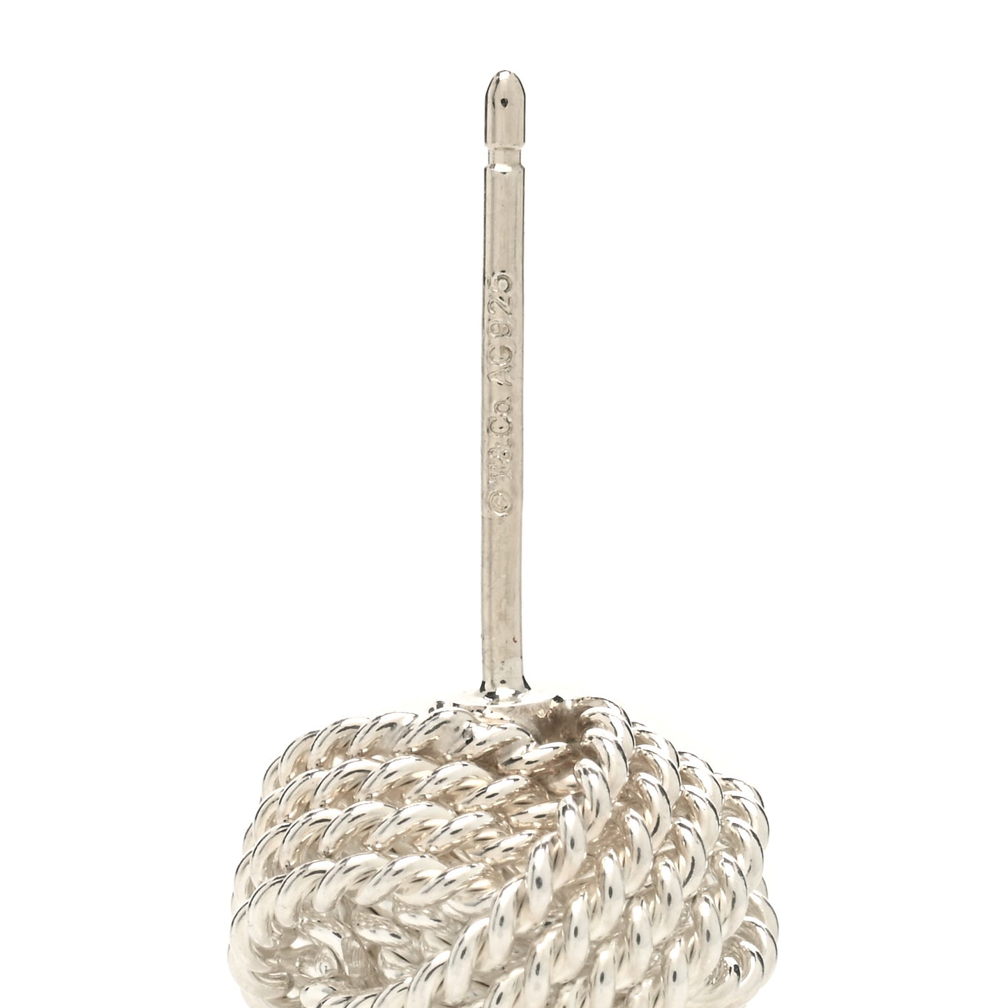Sterling Silver Twist Knot Earrings