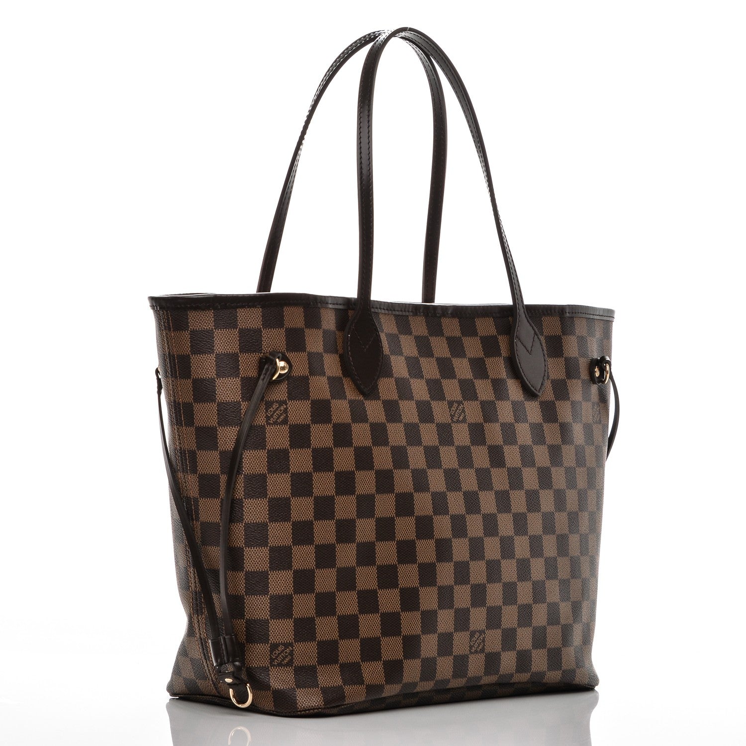 Louis Vuitton Damier Ebene Neo Neverfull MM Rose Ballerine 3 of 7