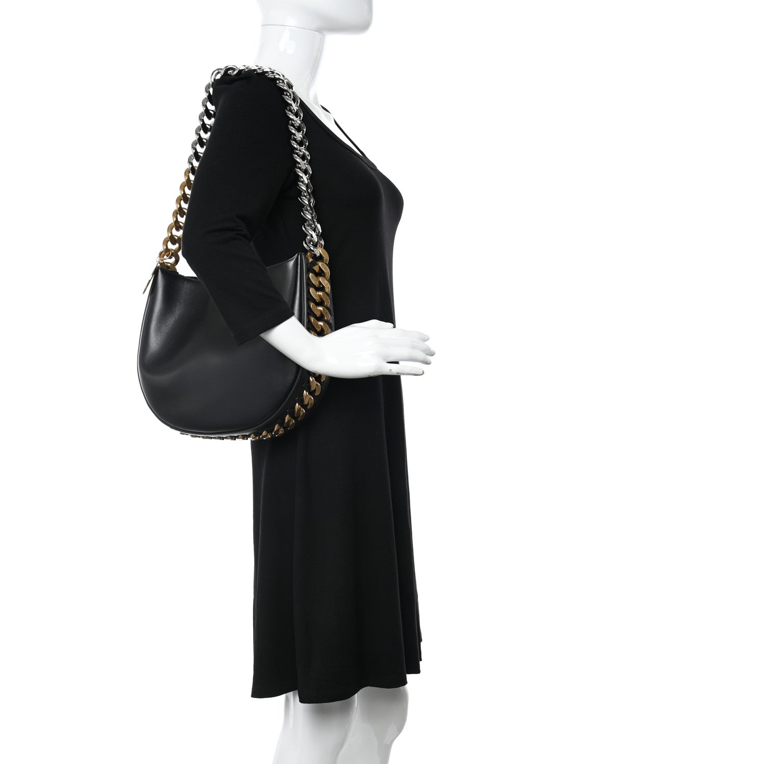 Stella McCartney Eco Alter Nappa Frayme Shoulder Bag Black 2 of 13