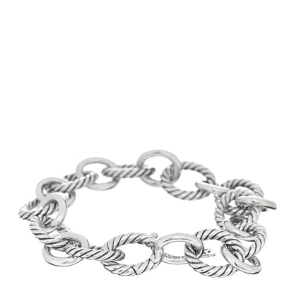 David Yurman Sterling Silver 12mm Large Oval Link Bracelet 2 of 3