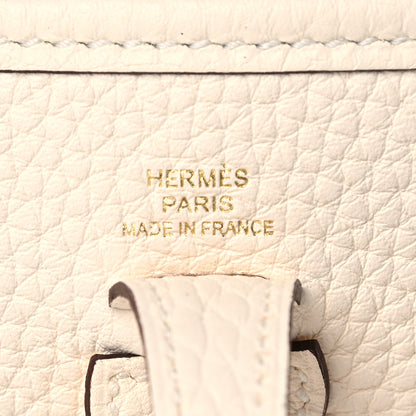 Hermes Taurillon Clemence Amazone Evelyne TPM Nata Craie 6 of 11