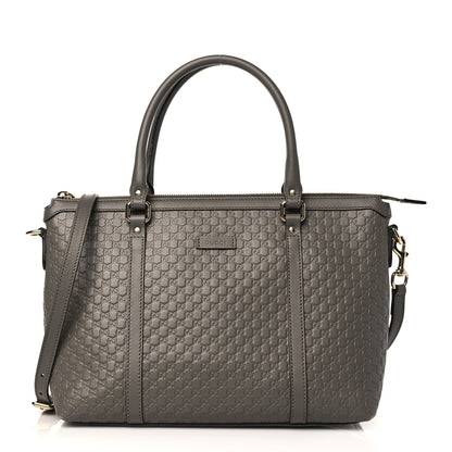 Gucci Soft Microguccissima Small Zippered Satchel Loess 1 of 9