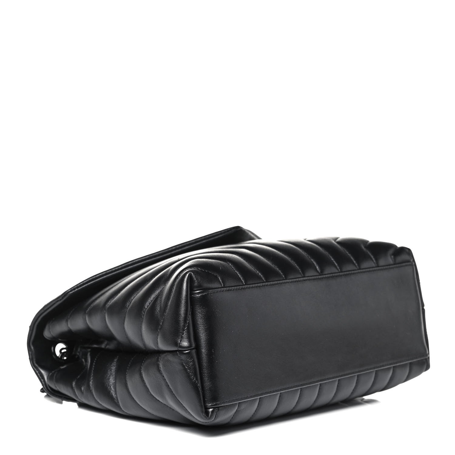 Saint Laurent Calfskin Y Quilted Monogram Medium Loulou Chain Satchel Black 4 of 9