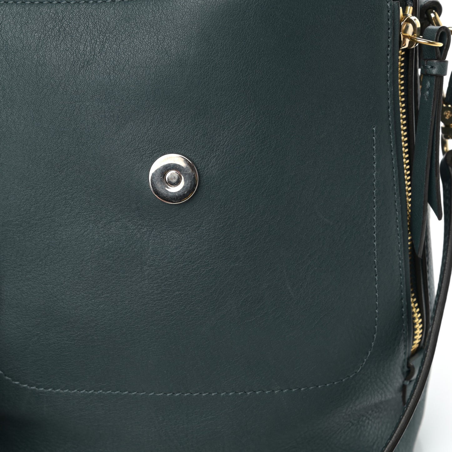 Suede Calfskin Small Faye Backpack Silver Blue