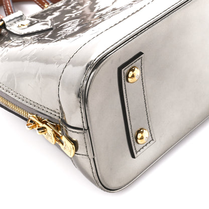 Louis Vuitton Vernis Alma BB Gris Metal 12 of 14