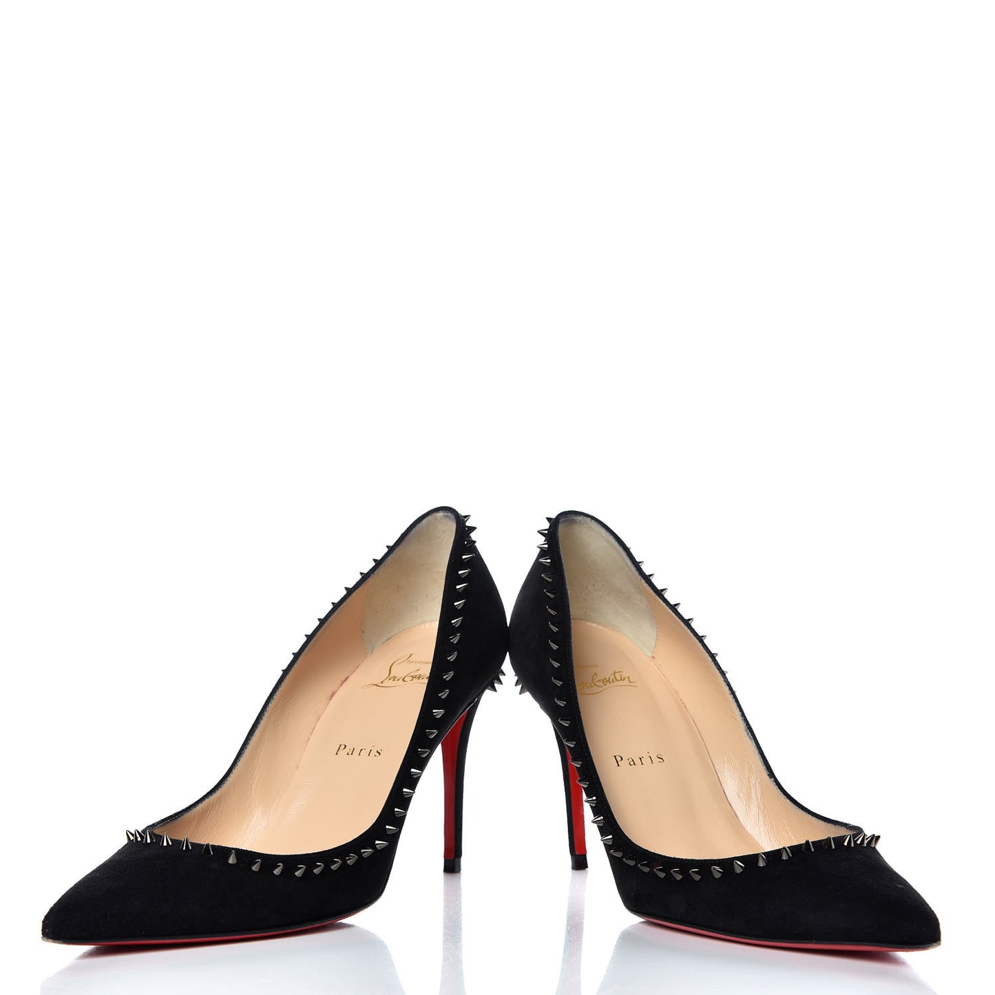 Suede Studded Anjalina 85 Pumps 37 Black