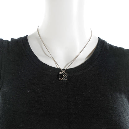 Chanel Cambon Pendant Necklace Silver 2 of 5
