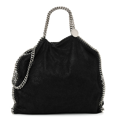 Stella McCartney Shaggy Deer Small Falabella Fold Over Tote Black 1 of 9