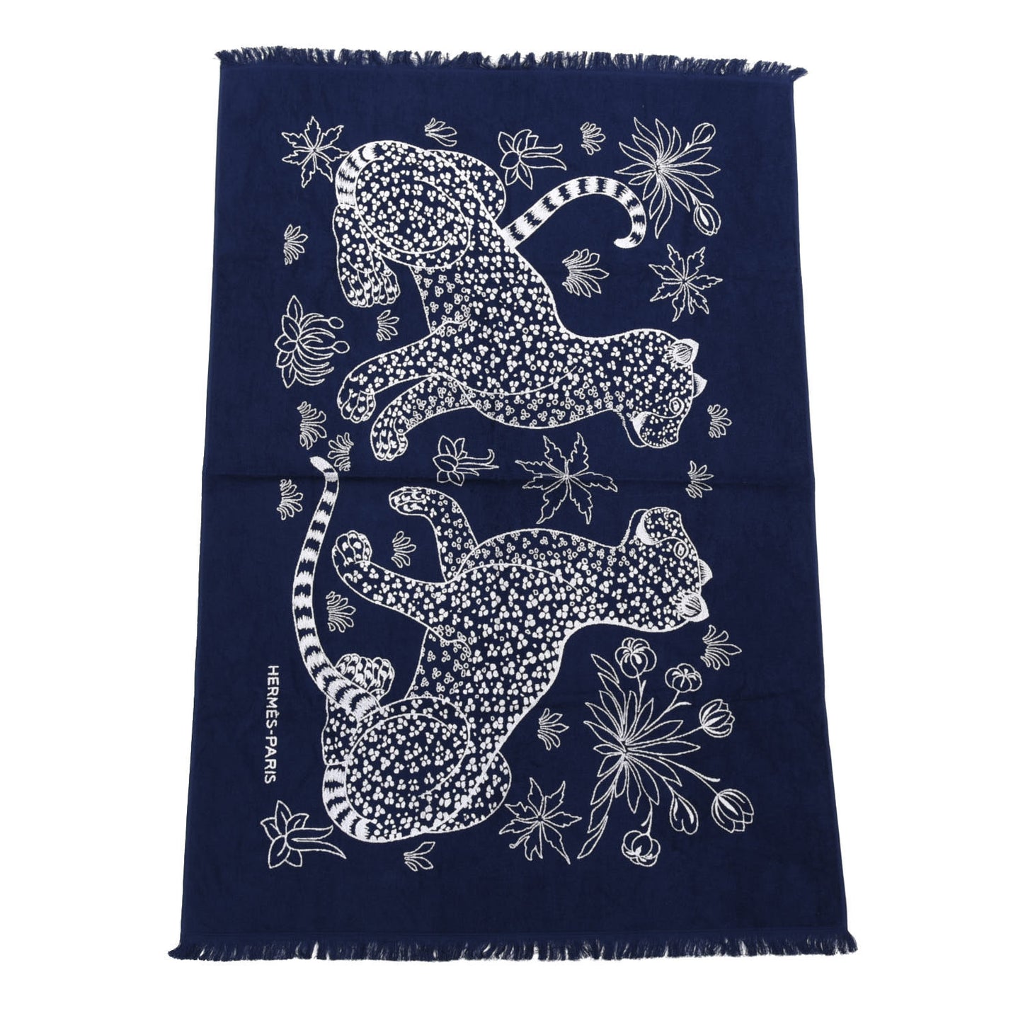 Cotton Terry Yachting Tattoo Leopards Beach Towel Marine