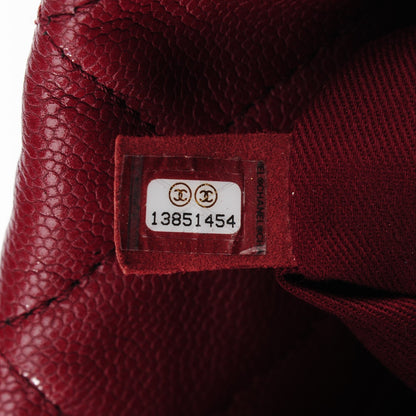 Chanel Caviar Quilted Large Timeless CC Soft Tote Dark Red 7 of 7