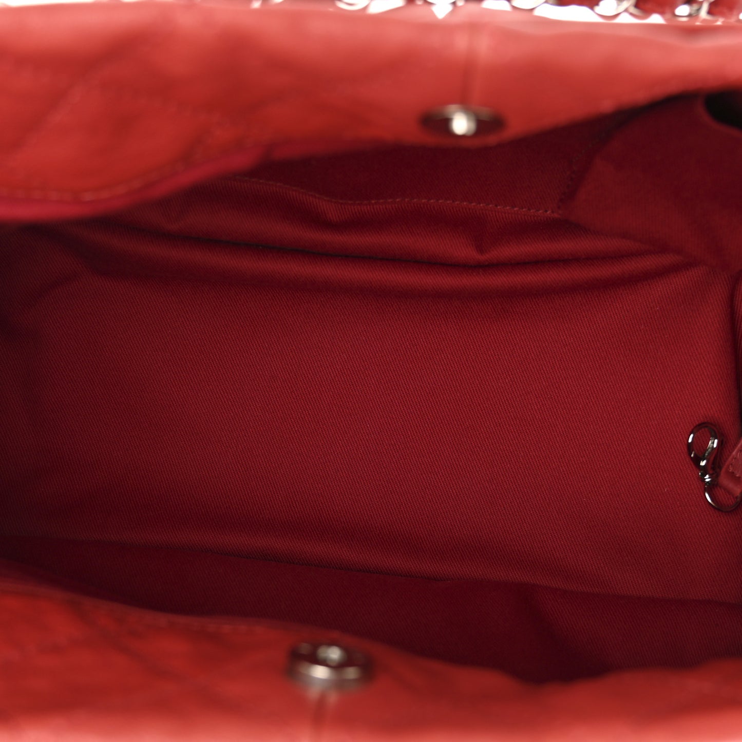 Ultra Soft Suede Calfskin Natural Beauty Tote Red