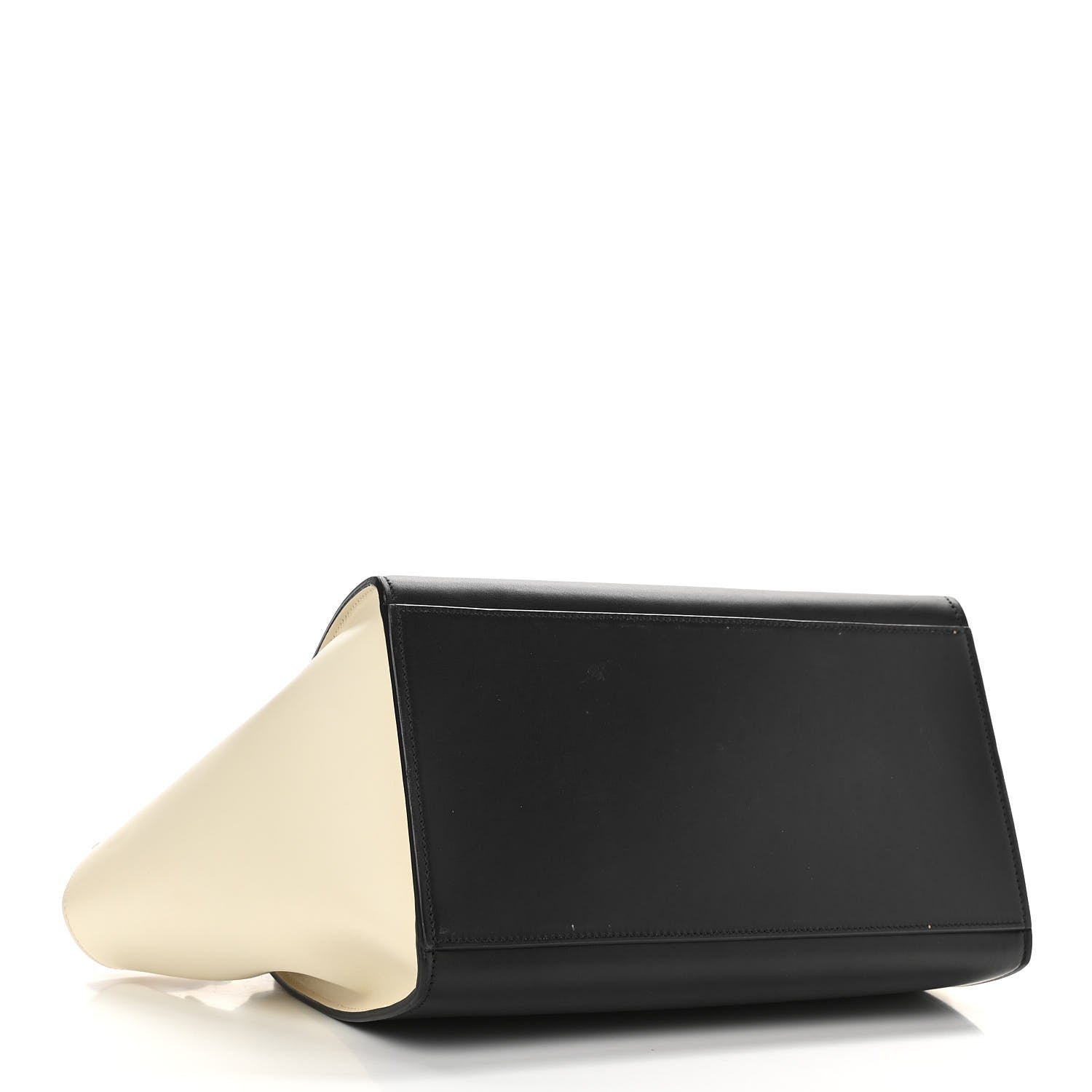 Celine Smooth Calfskin Suede Small Tri-Color Trapeze White 4 of 13