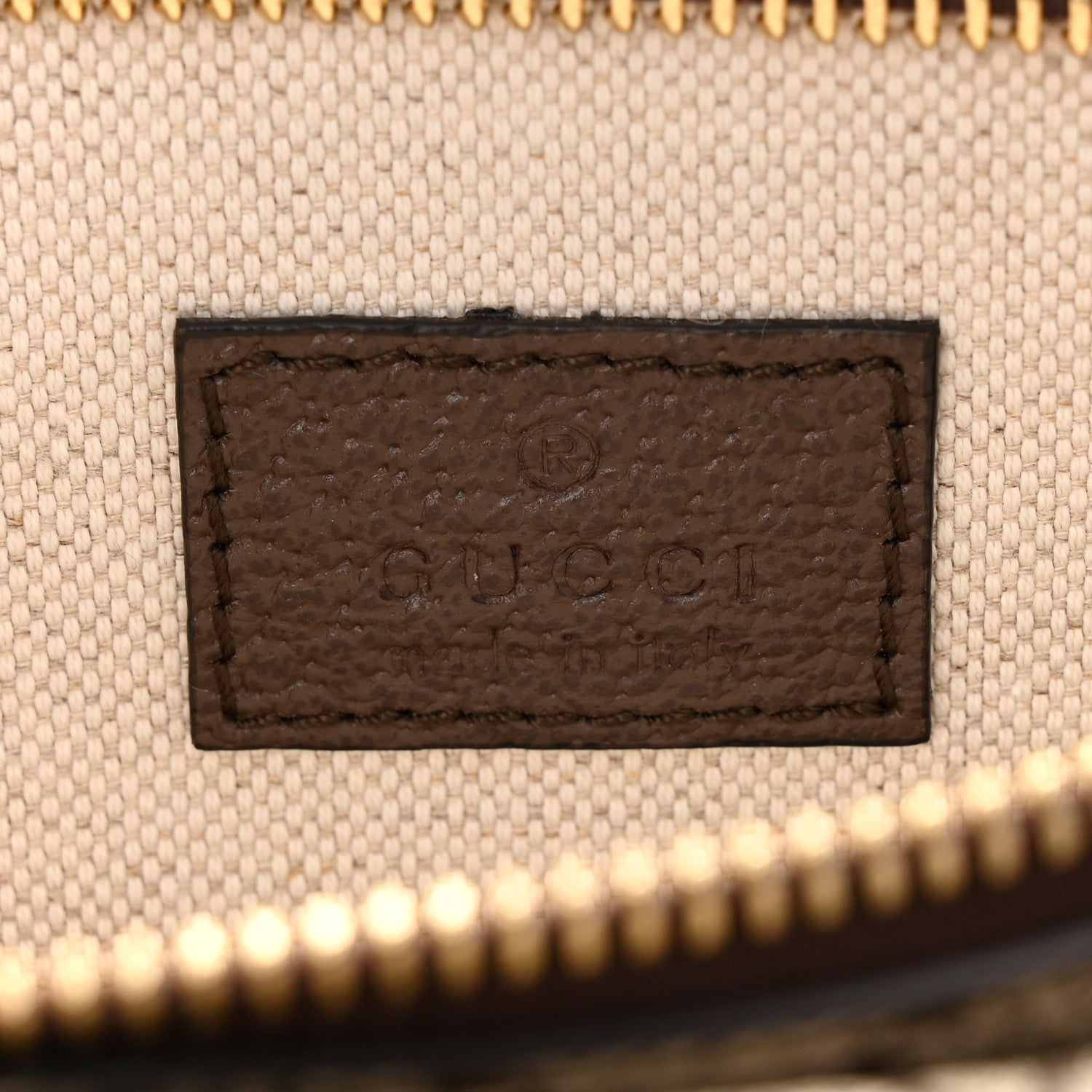 Gucci GG Supreme Monogram Textured Dollar Calfskin Blondie Belt Bag Beige Ebony New Acero 6 of 9