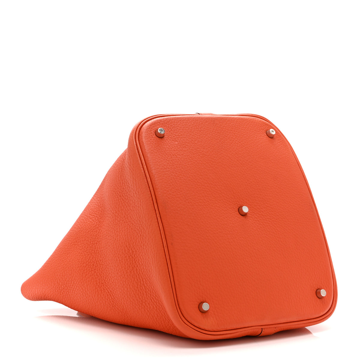Hermes Taurillon Clemence Picotin 26 GM Orange Poppy 4 of 10